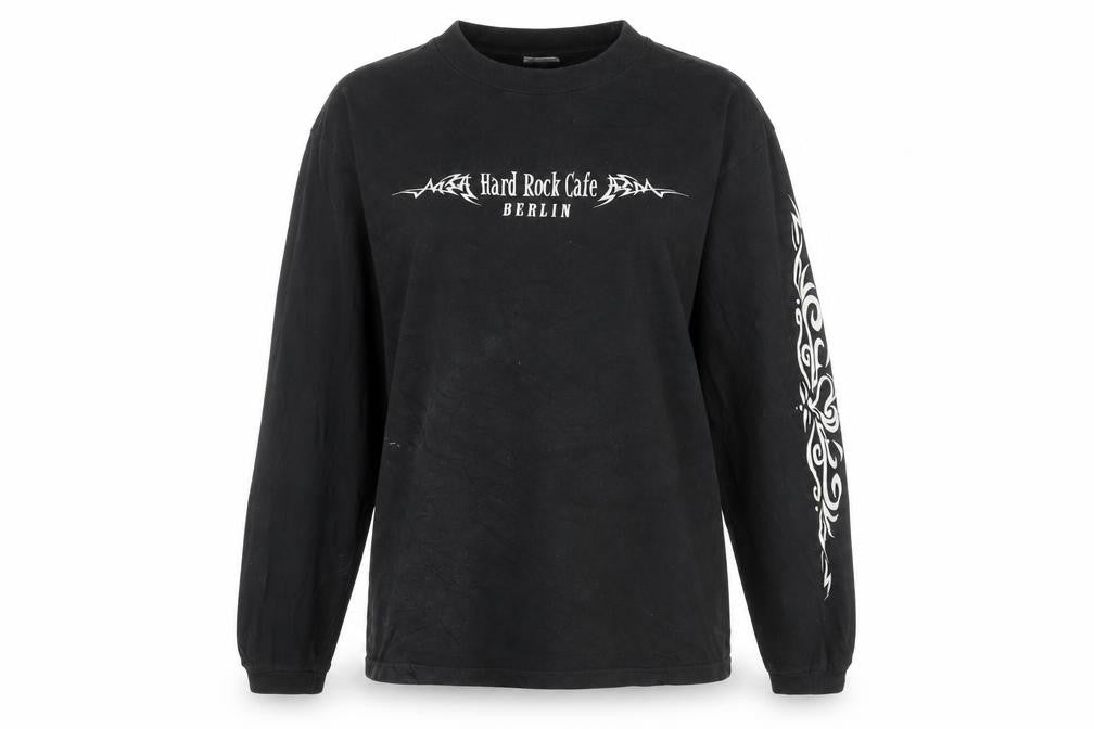 Hard Womens Rock Cafe Black M T-Shirt Long Sleeve