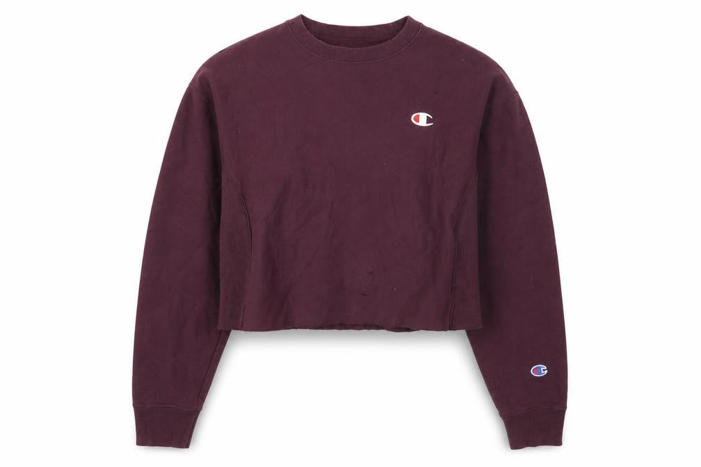 Womens UK M Regular Champion Purple Pullover Sweatshirt