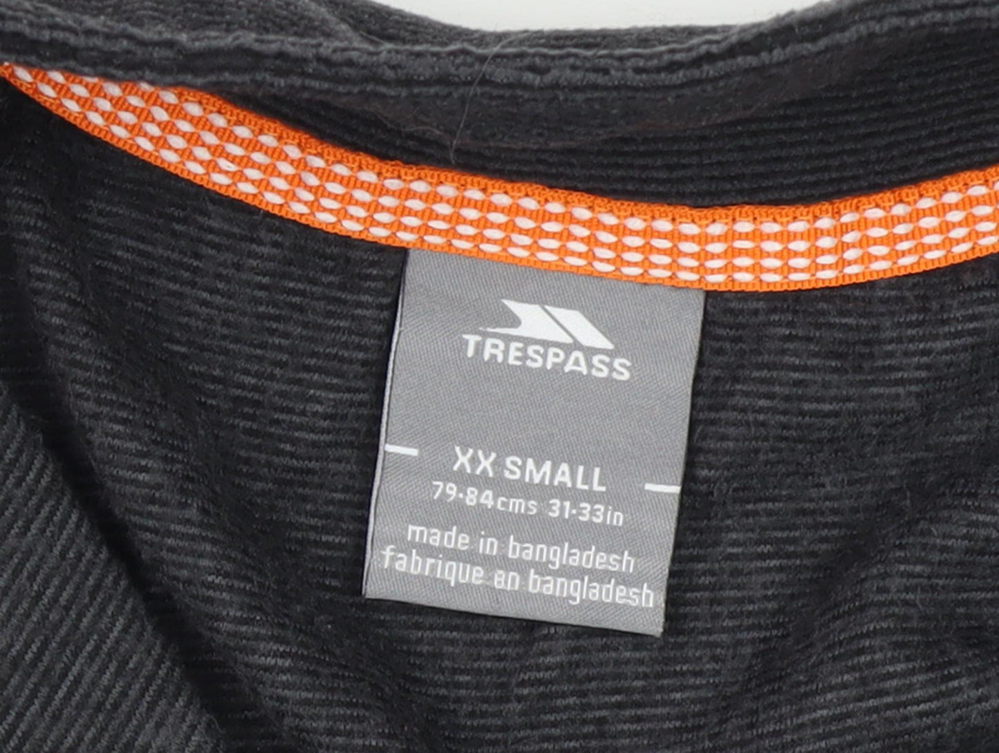 Trespass Unisex Black 2XS Casual Mock Neck Sweatshirt