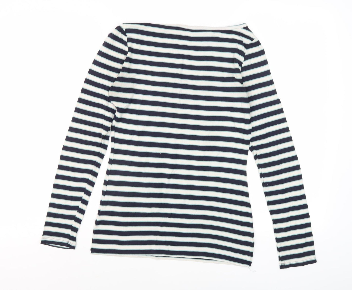 Oasis Women's Multicoloured Striped T-Shirt, Size S