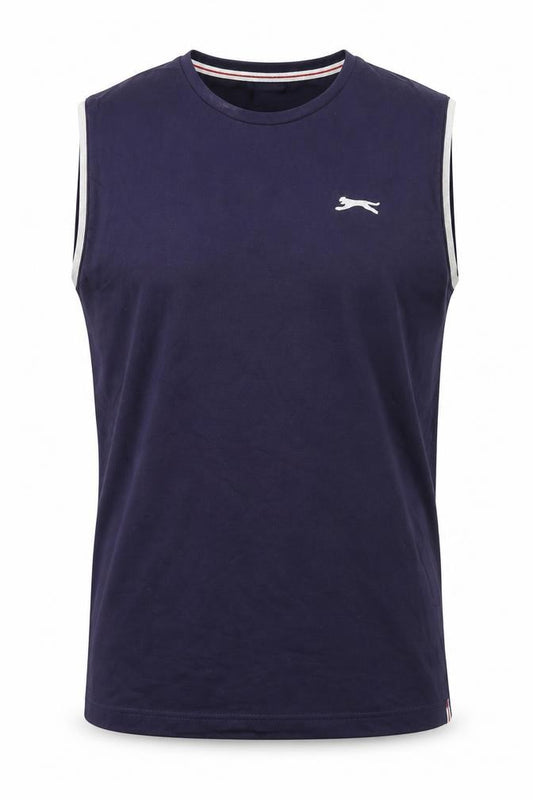 Slazenger Men's Blue Tank Top - 2XL, Gym & Training, Breathable