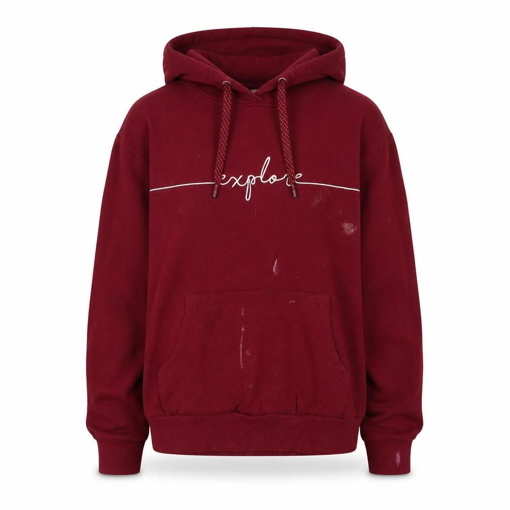 Unisex Adults UK M Regular Mountain Warehouse Red Pullover Hoodie