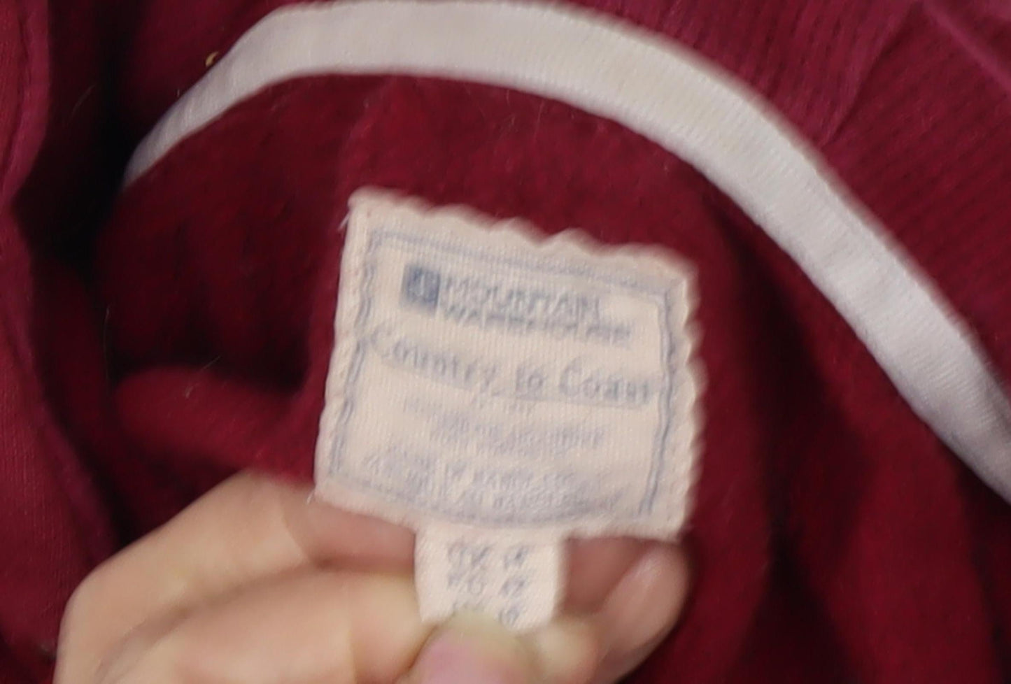 Mountain Warehouse Red Unisex Pullover Hoodie M