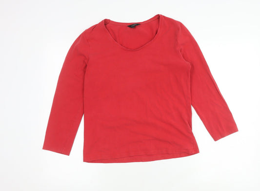 Hobbs Women's Red Long Sleeve T-Shirt, Size L