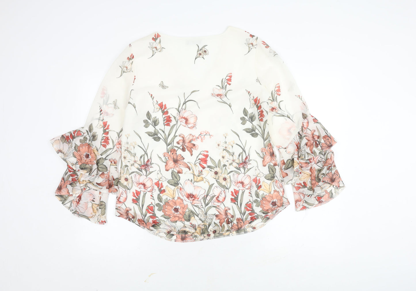 Wallis Women's Multicoloured Floral Tunic Blouse Size 10