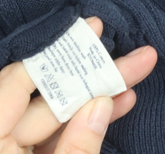 Jack Wills Men's Blue XS Cable-Knit Pullover Jumper