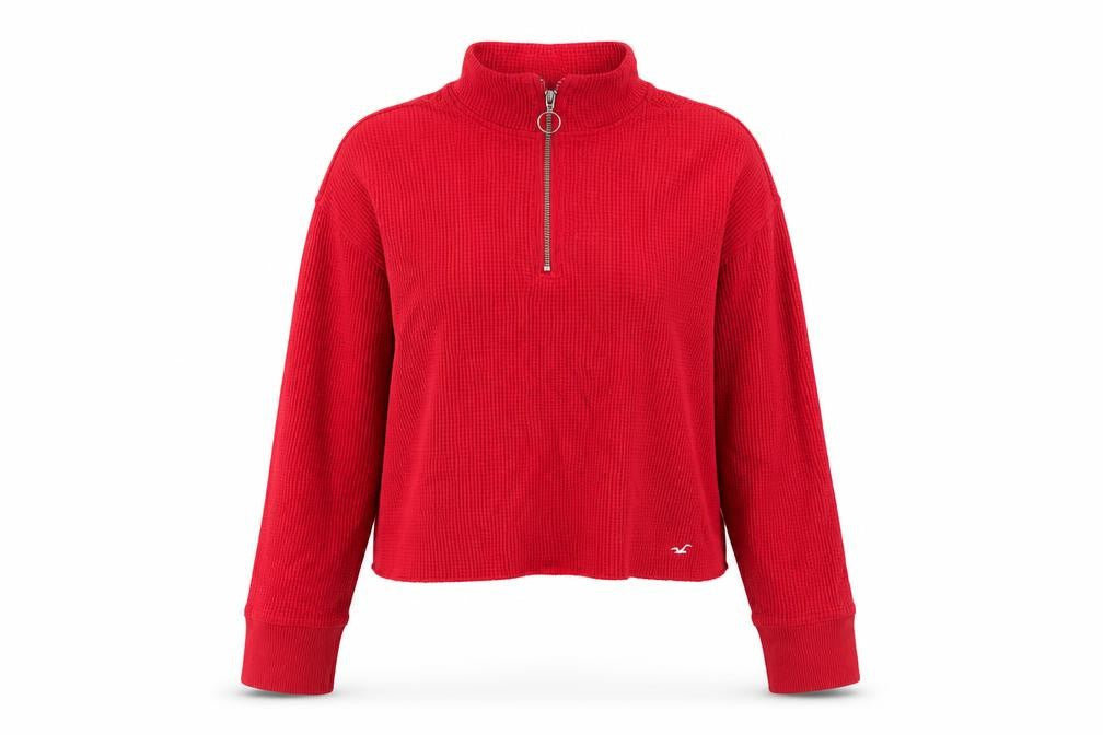 Womens UK XS Regular Hollister Red  Sweatshirt