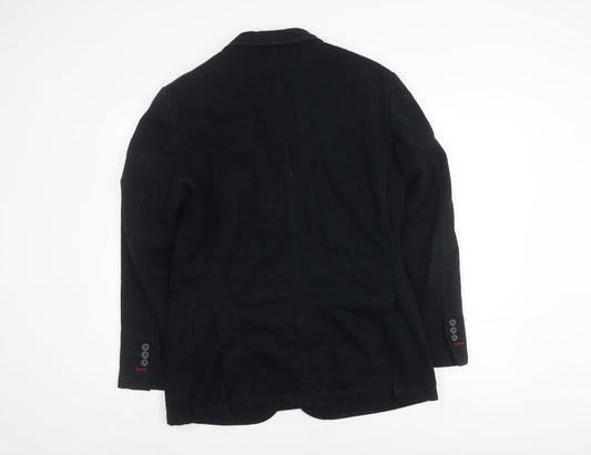 Charles Tyrwhitt Men's Black Blazer, Size 38R, Formal Jacket