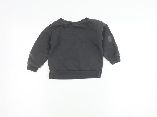 Disney at Primark Girls Black Minnie Mouse Sweatshirt 3-4Y