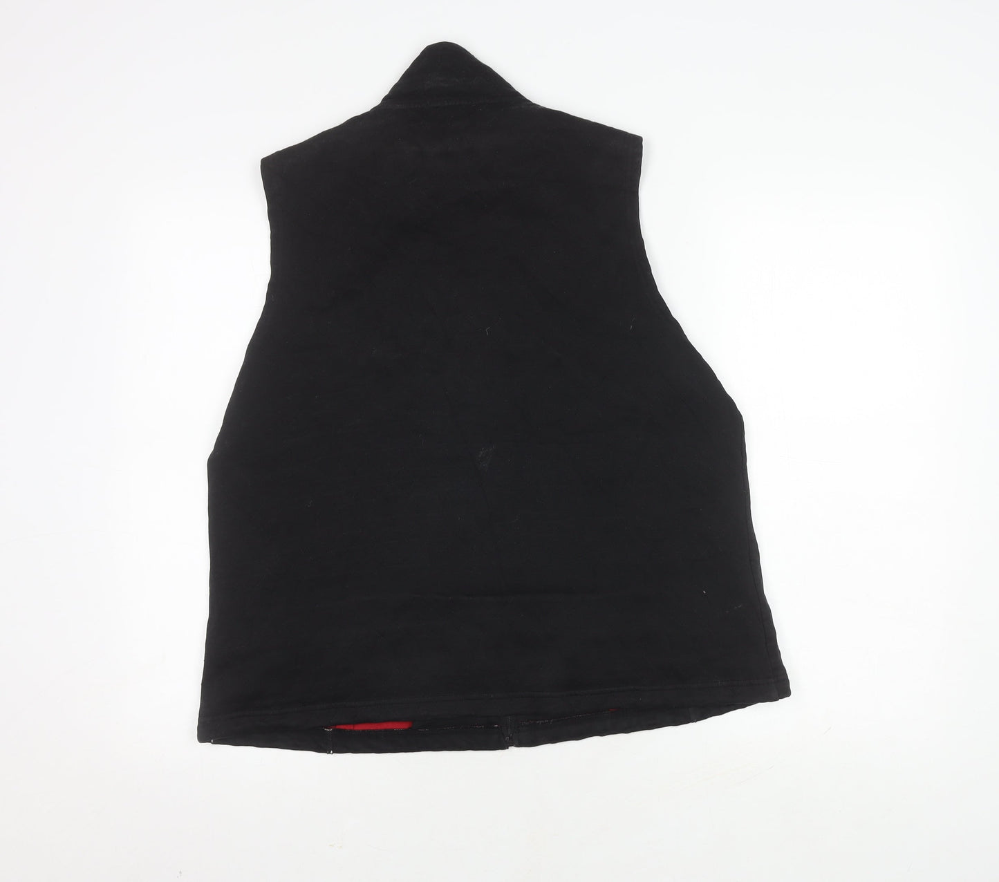Dash Women's Black Waistcoat Size 16 Casual Zip Lined