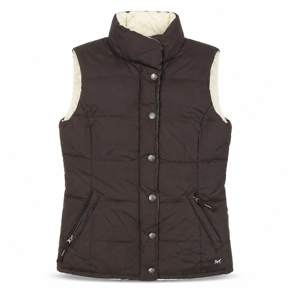 Crew Clothing Brown Puffer Waistcoat Size 6