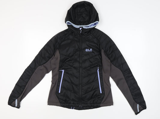 Jack Wolfskin Women's Black Puffer Jacket Size 12