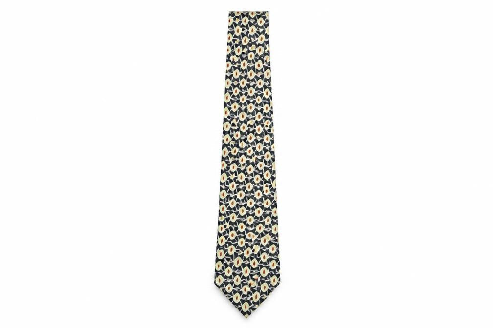 Vicini Men's Multicoloured Silk Geometric Slim Tie