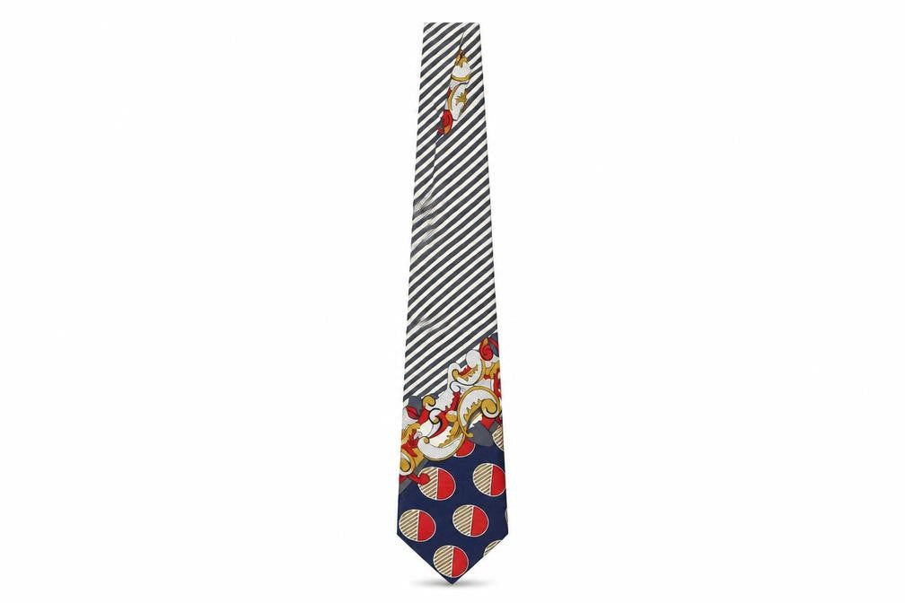José Piscador Men's Multicoloured Stripe Silk Tie