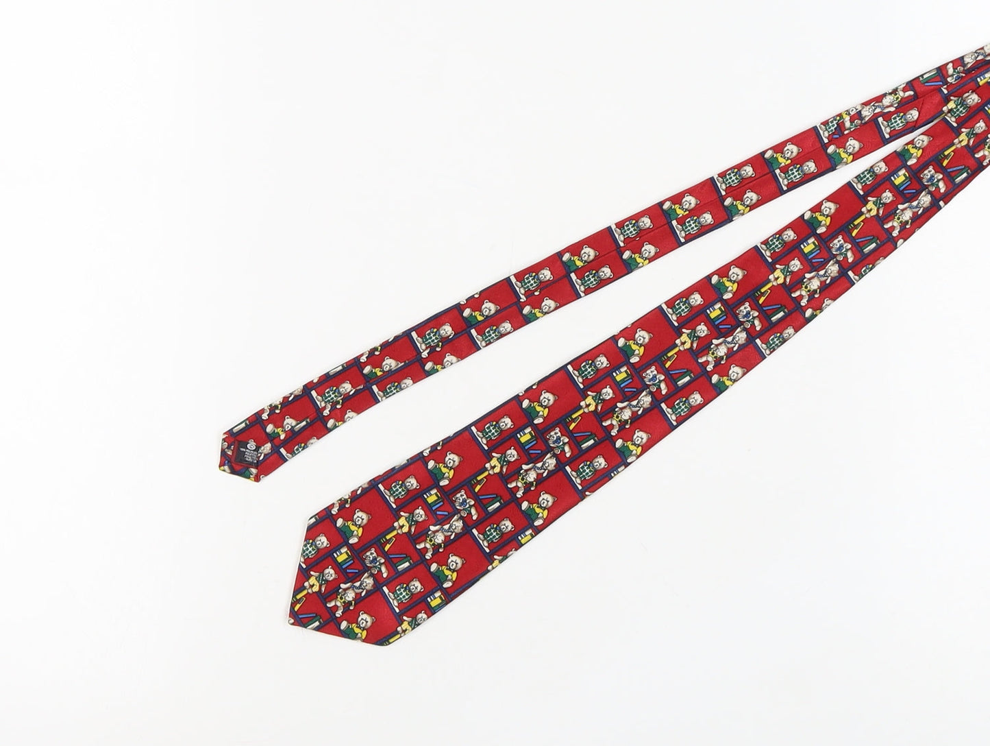 Canda Men's Red Bear Polyester Necktie