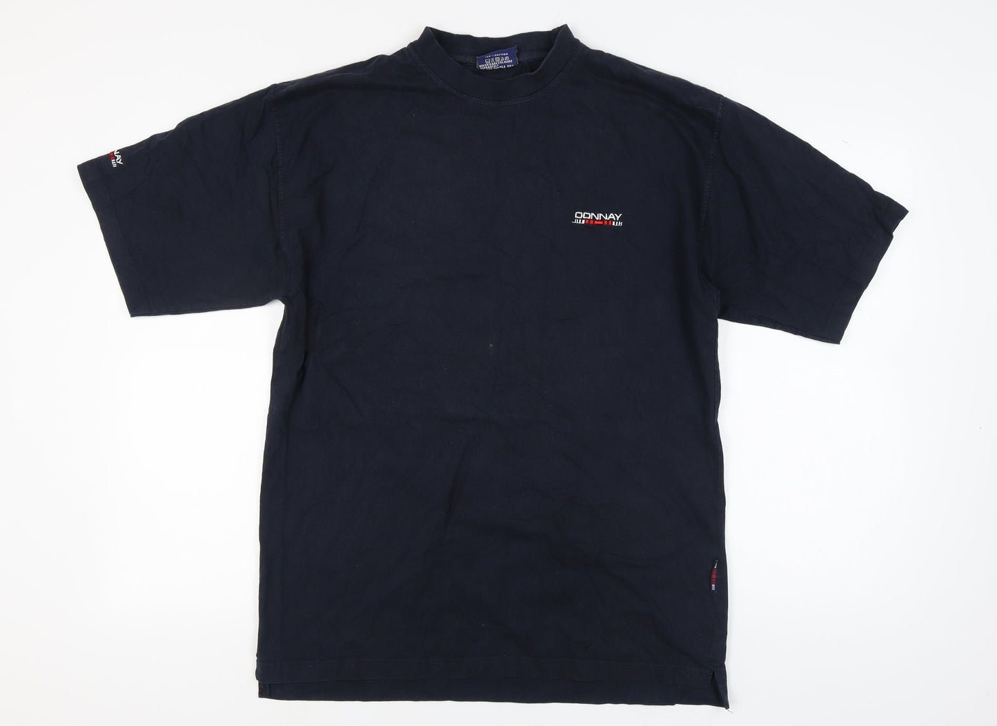 Donnay Men's Black L Crew Neck T-Shirt with Logo