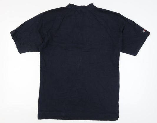 Donnay Men's Black L Crew Neck T-Shirt with Logo