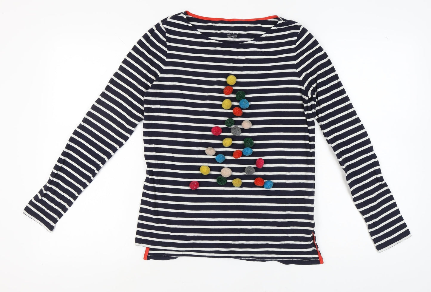 Boden Women's Multicoloured Striped Top, Size 10