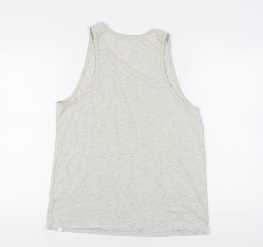 Fabric Men's Grey Sleeveless T-Shirt XL