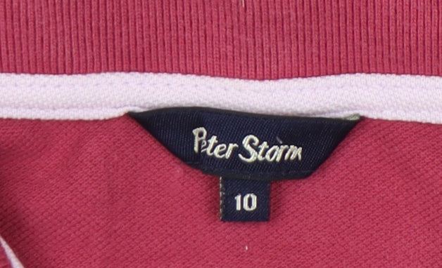 Peter Storm Women's Red Polo Shirt Size 10
