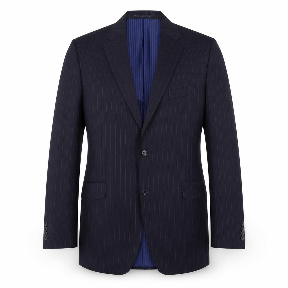 Marks and Spencer Men's Navy Striped Blazer 44L