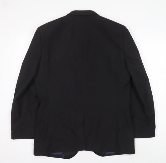 Next Men's Black Blazer Tuxedo Jacket, 42R, Formal Style