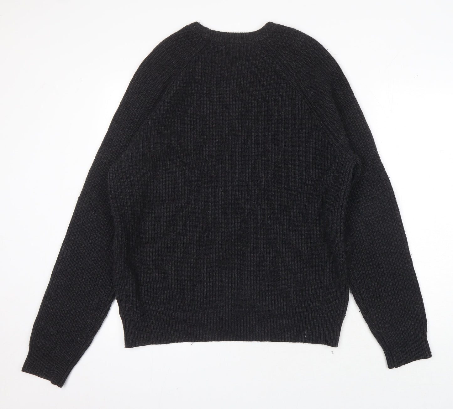 Michael Kors Men's Black XL Pullover Jumper, Wool Blend