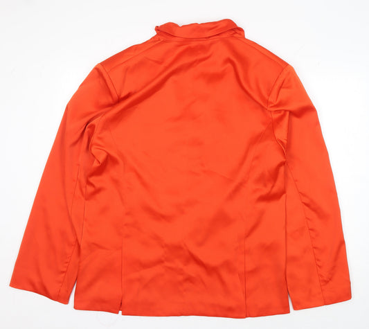 MISSPAP Orange Women's Size 8 Blazer Jacket