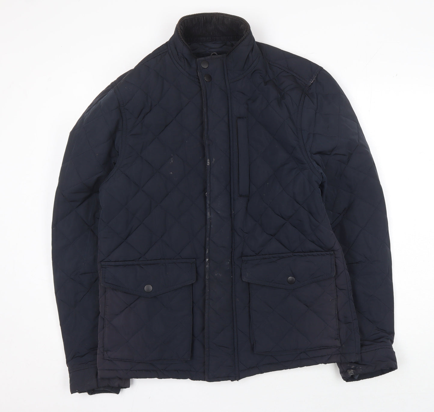 Next Men's Blue Quilted Jacket, M, Casual Winter Wear