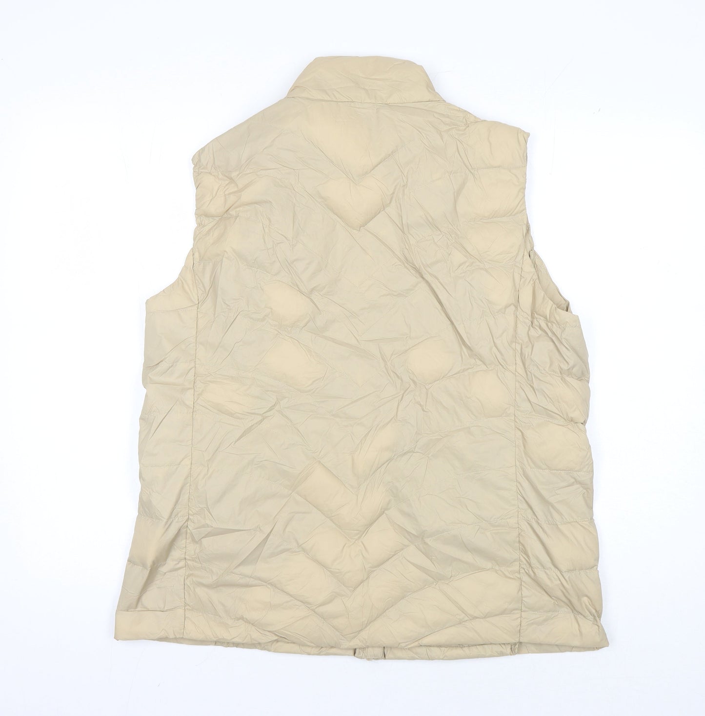 Marks and Spencer Women's Beige Sleeveless Waistcoat Size 16