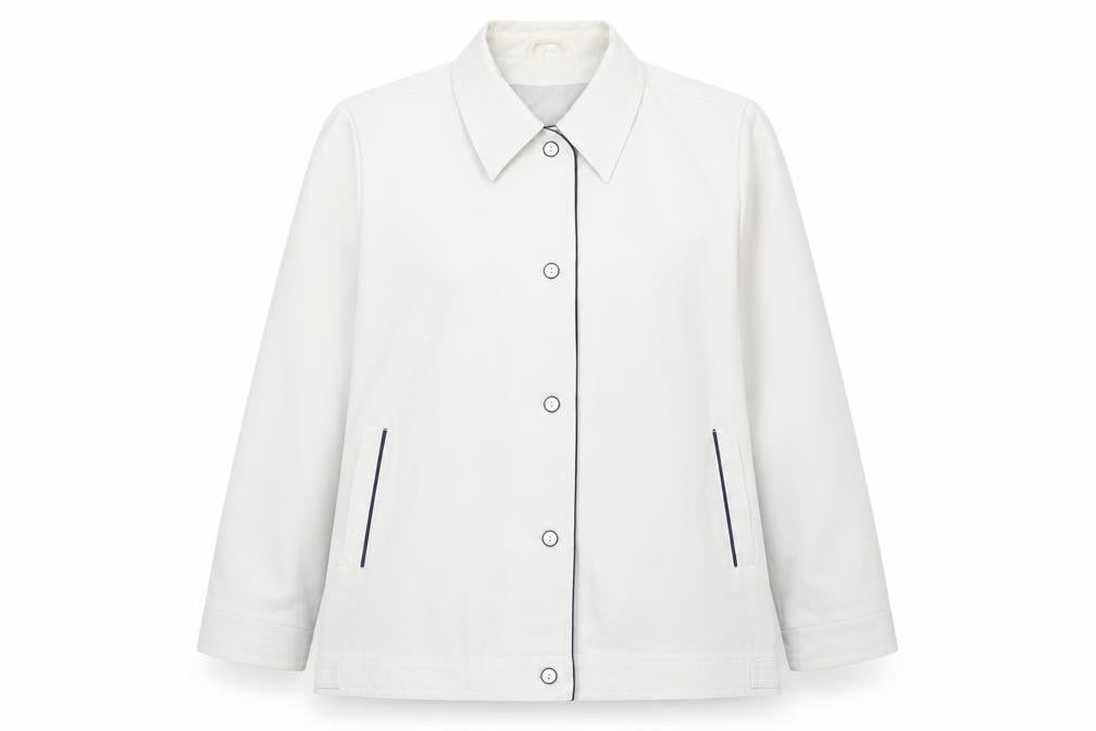Jbc Women's White Button Coat Size 22 - Polyester