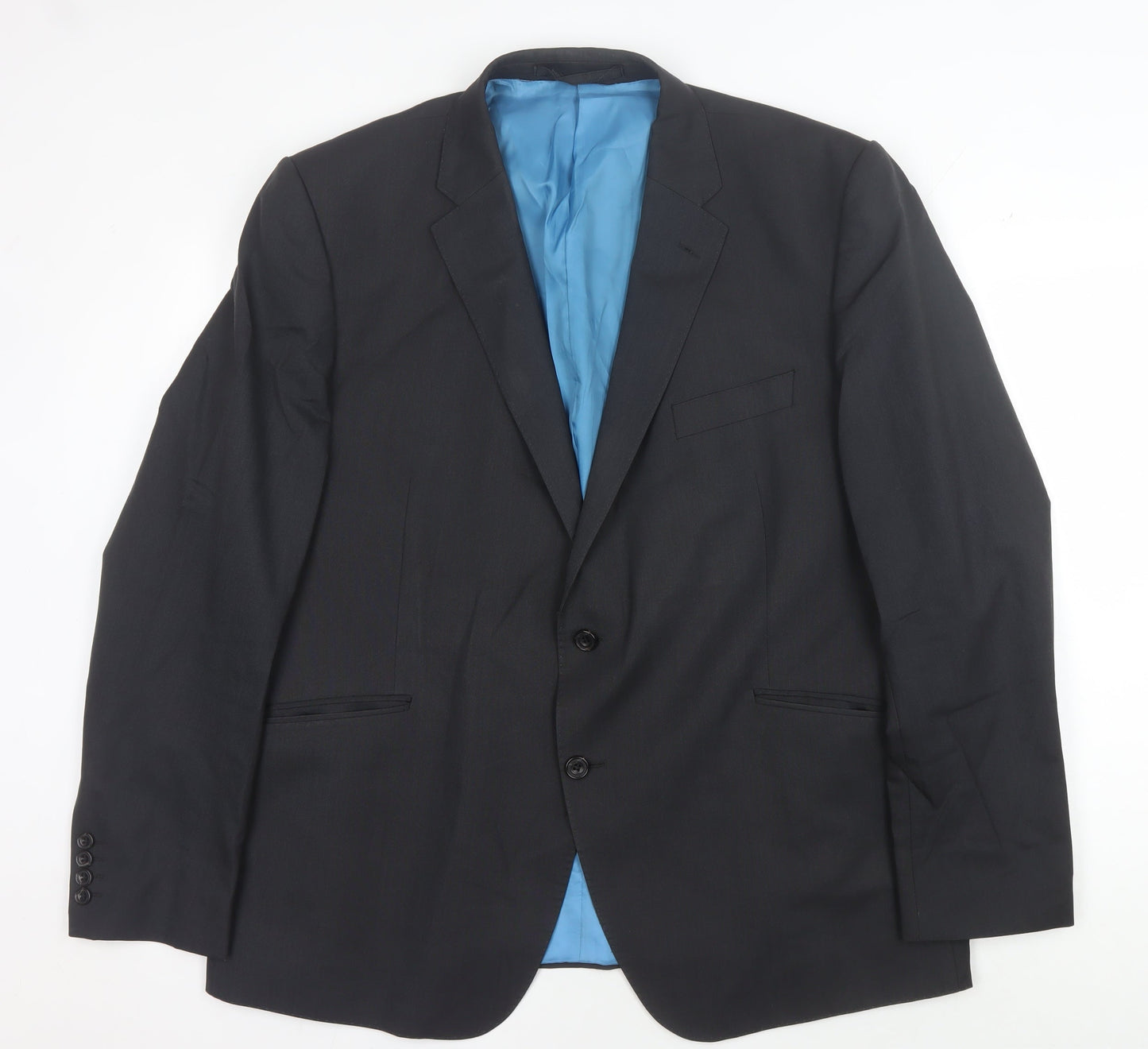 Marks and Spencer Men's Grey Suit Jacket 46R Single-Breasted