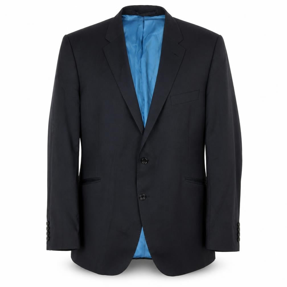 Marks and Spencer Men's Grey Suit Jacket 46R Single-Breasted