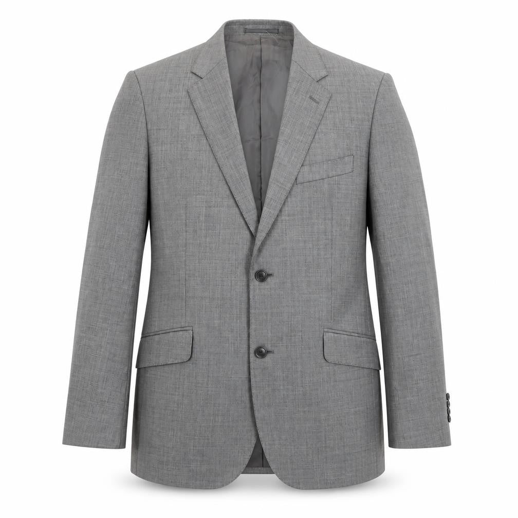Mens 39 Chest Regular T.M.Lewin Grey Two-Button Blazer
