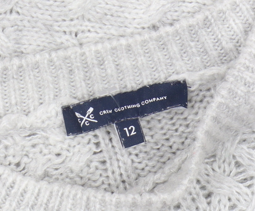 Crew Clothing Women's Grey Pullover Jumper Size 12