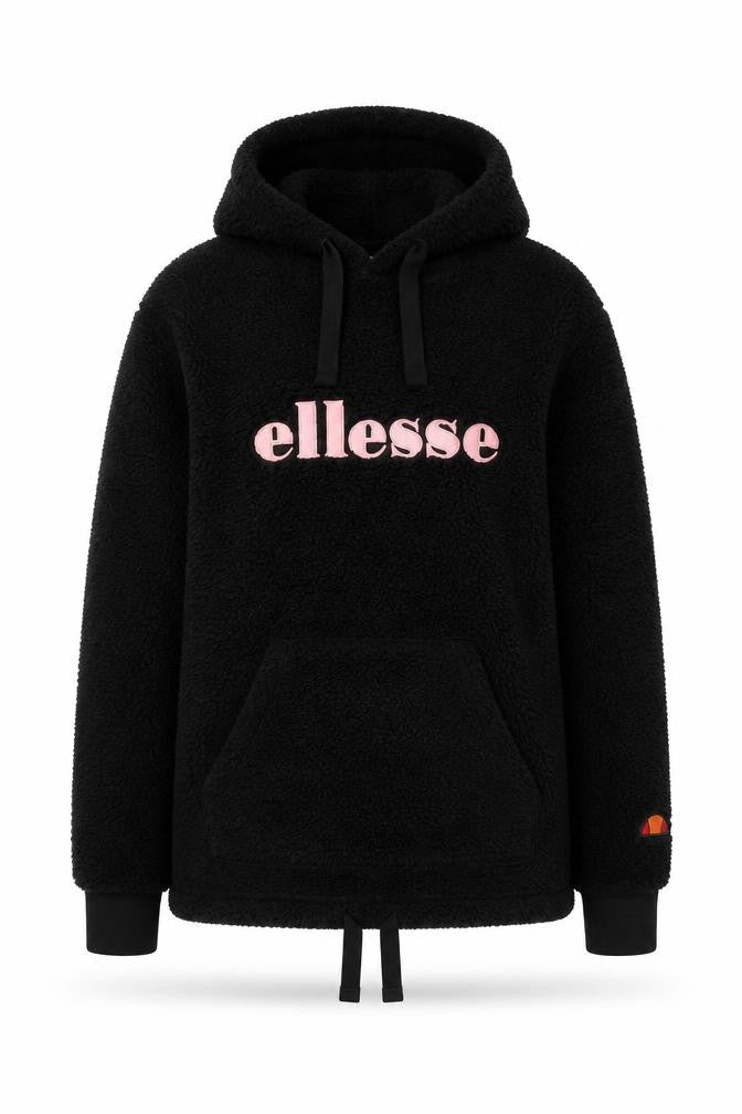 Womens UK XS Regular ellesse Black Pullover Hoodie