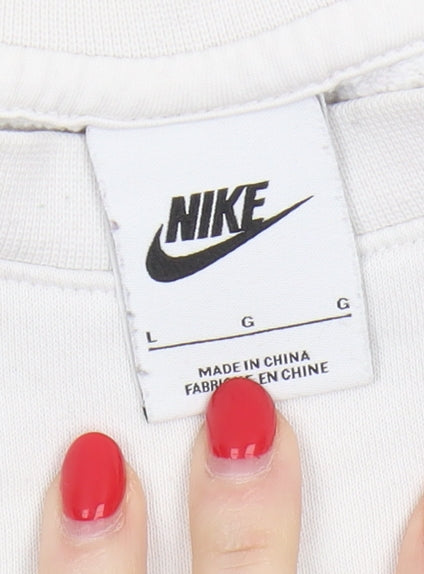Nike Men's White Pullover Sweatshirt L