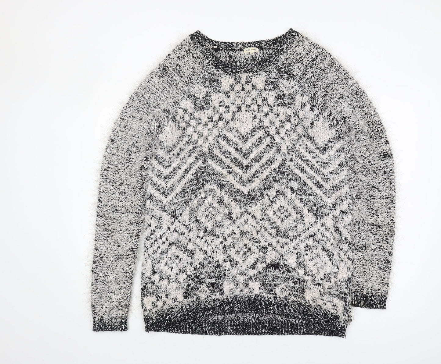 River Island Women's Multicoloured Geometric Jumper Size 14