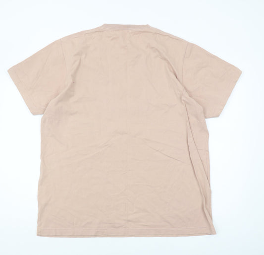 Uniqlo Disney Beige XL Men's T-Shirt - Mickey Mouse Crew Neck