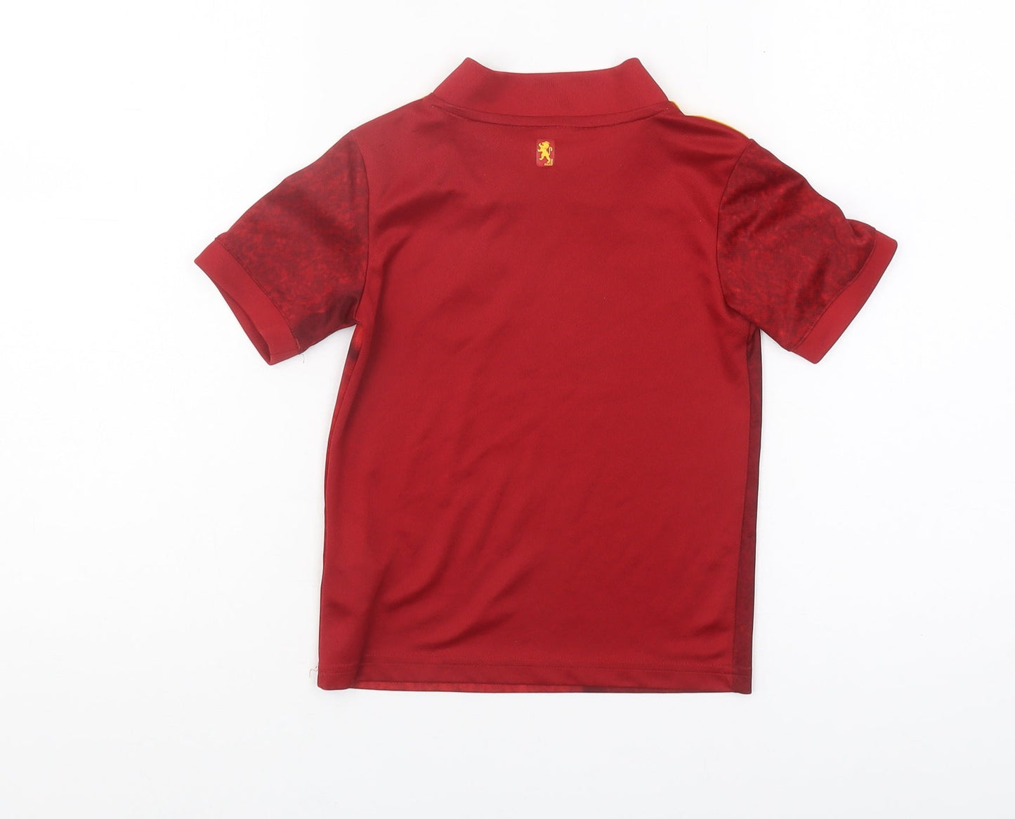 Adidas Boys Red 4-5Y Football Polo Shirt