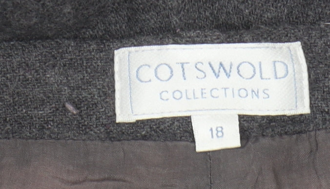 Cotswold Collections Women's Grey Wool Trousers - Size 18
