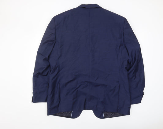 Roy Robson Men's Blue Blazer, Size 46 Regular Fit