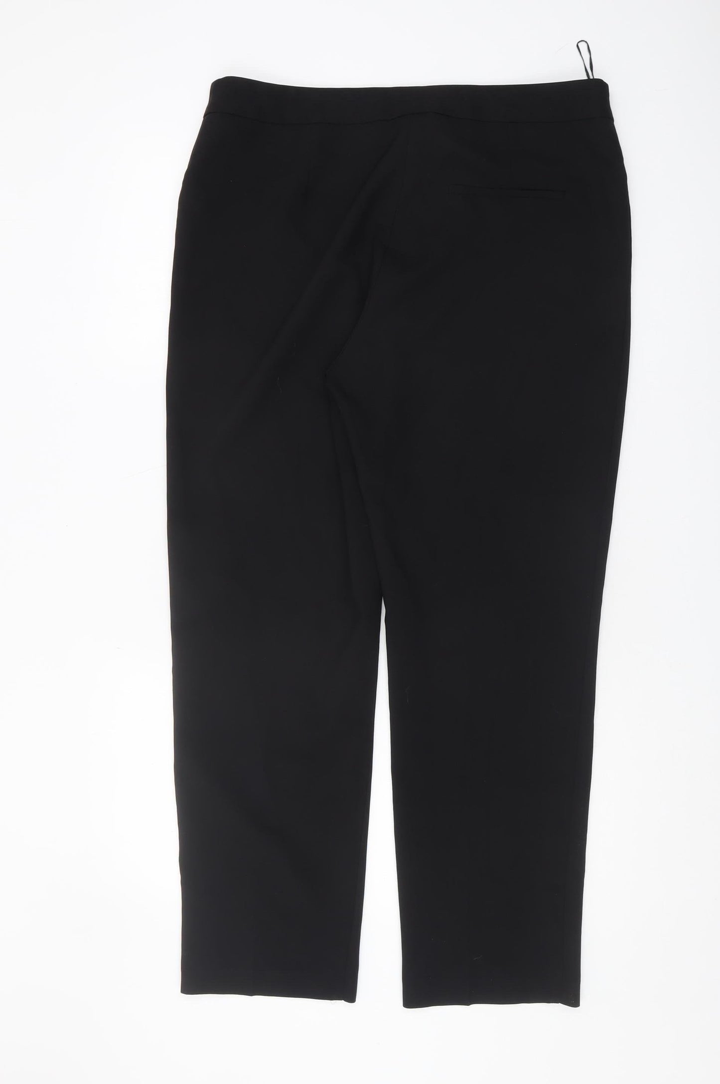 Et Vous Women's Black Straight-Leg Trousers Size 14