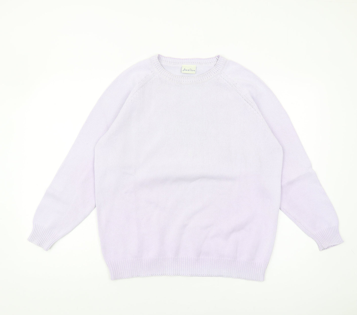 Joie de Vivre Women's Purple Cotton Pullover Jumper M