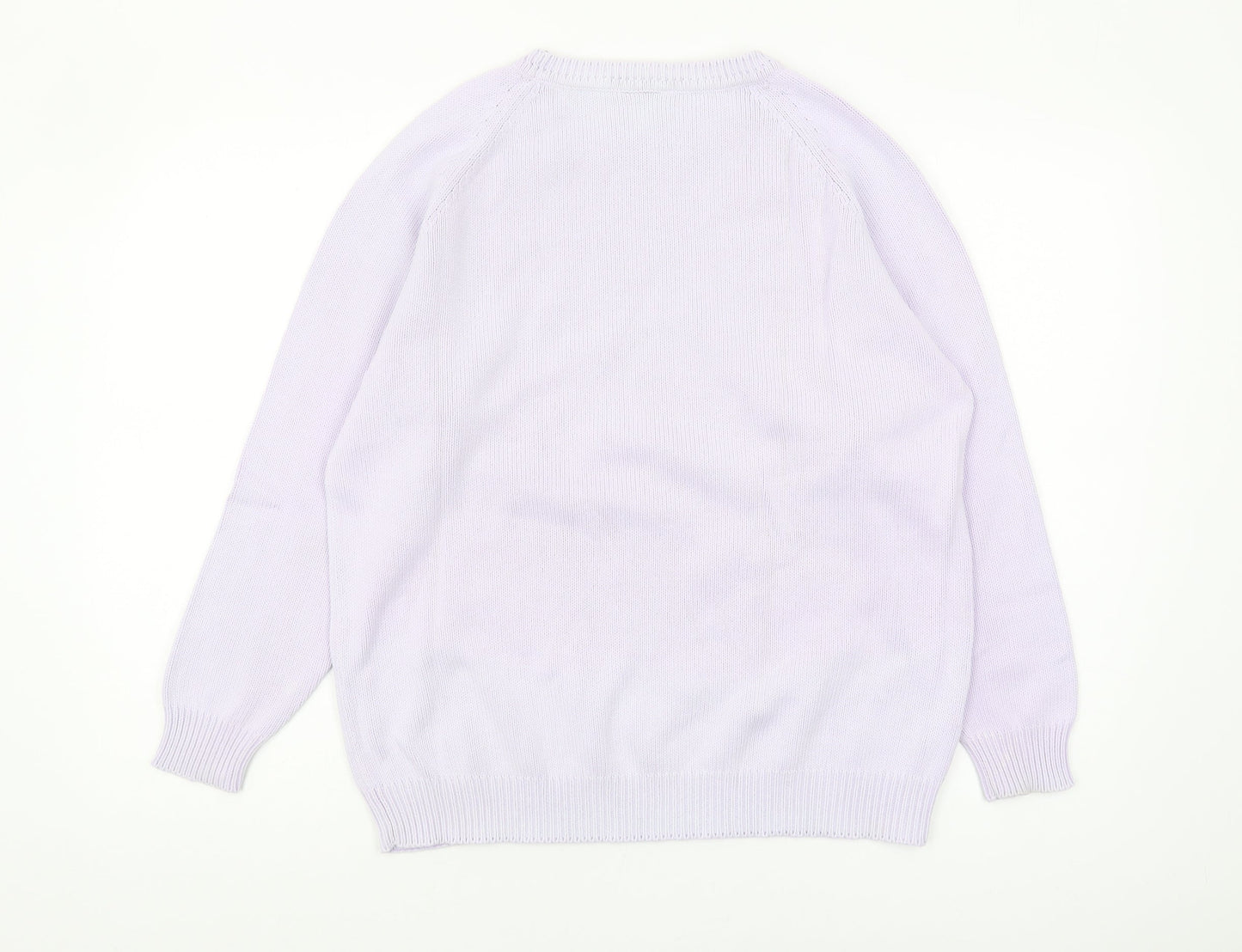 Joie de Vivre Women's Purple Cotton Pullover Jumper M