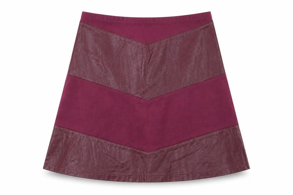 Sunshine Soul Women's Purple A-Line Zip Skirt S