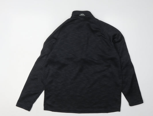 Trespass Men's Black 1/2 Zip Sweatshirt M