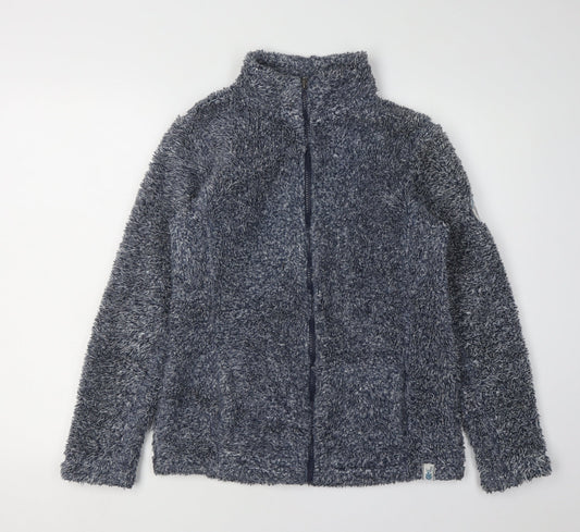 Weird Fish Women's Blue Polyester Jacket Size 6