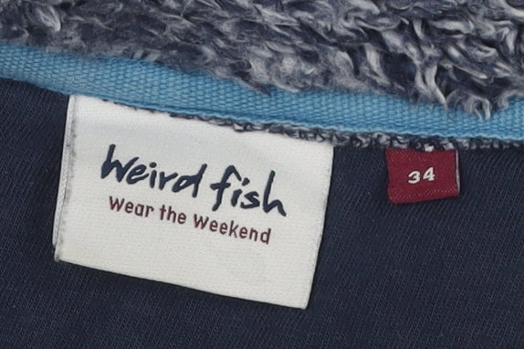 Weird Fish Women's Blue Polyester Jacket Size 6