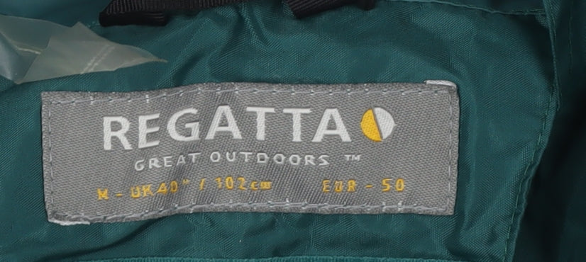 Regatta Men's Green Hooded Rain Coat Jacket M